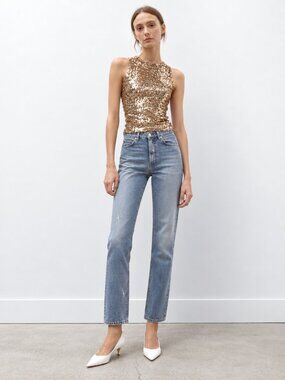 Acne Studios Iconic Archival Pop LT Vintage Cropped Boyfriend Jeans Y2K